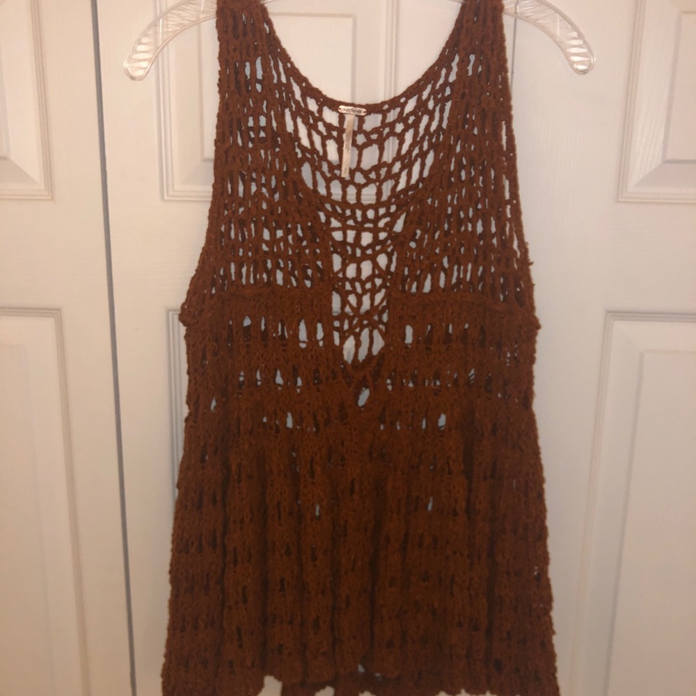 Free People knit sweater tank